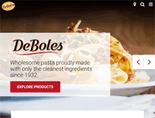 Tablet Screenshot of deboles.com